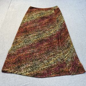 Cato Skirt Women's 12 Animal Print Colorful Y2K Long A Line Hippie Lined